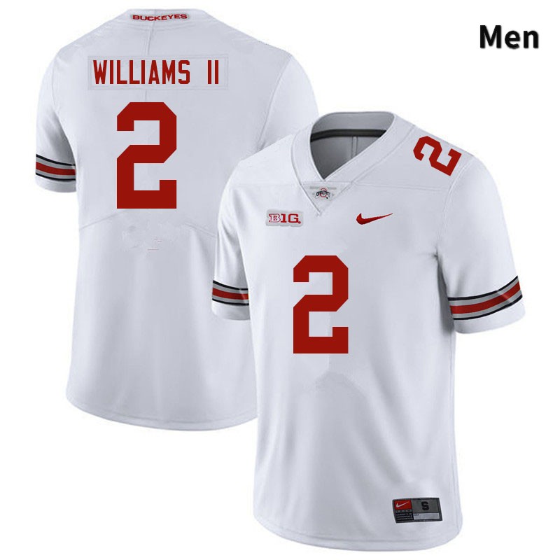 Men's Ohio State Buckeyes #2 Kourt Williams II White Authentic College Stitched Football Jersey 23VH042PW